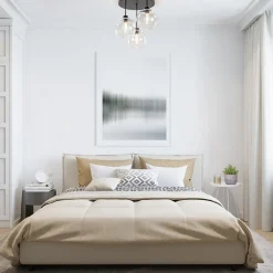 Plafondlamp 3-lichts zwart + helder glas 25cm