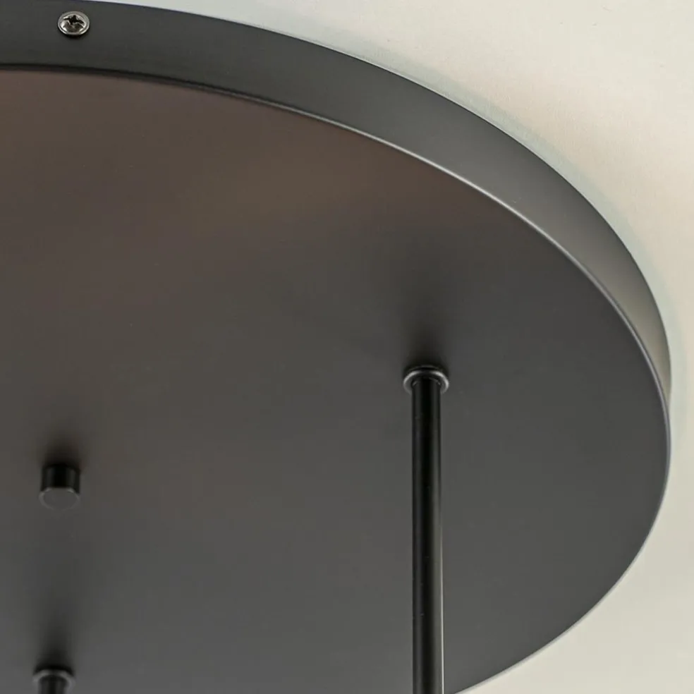 Plafondlamp 3-lichts zwart ex. e27