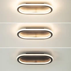 Plafondlamp Lois 30 zwart 3-switch dim.