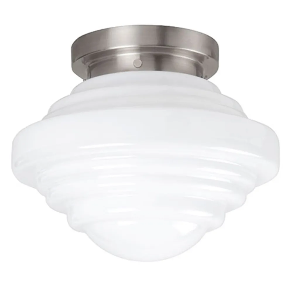 Plafondlamp York art deco opaal glas