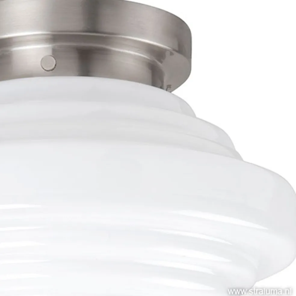 Plafondlamp York art deco opaal glas