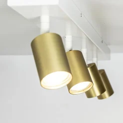 Plafondspot Bounce 4L balk wit/matgoud