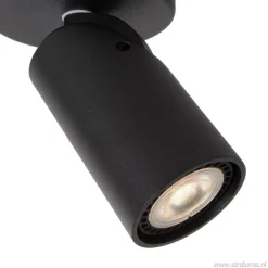 Plafondspot enkel zwart incusief GU10 dim to warm