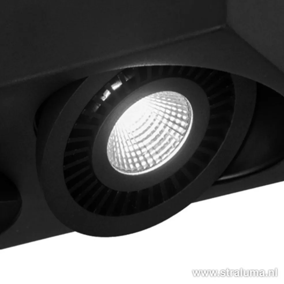 Plafondspot Eye 3L box zwart led 3000k