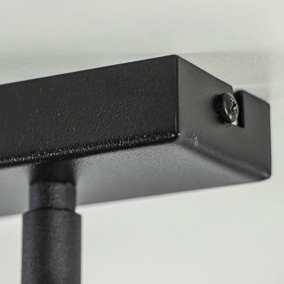 Plafondspot 3l balk zwart gu10