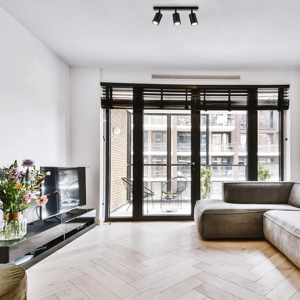 Plafondspot 3l balk zwart gu10