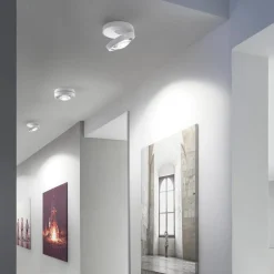 Plafondspot Nautilus wit/chroom