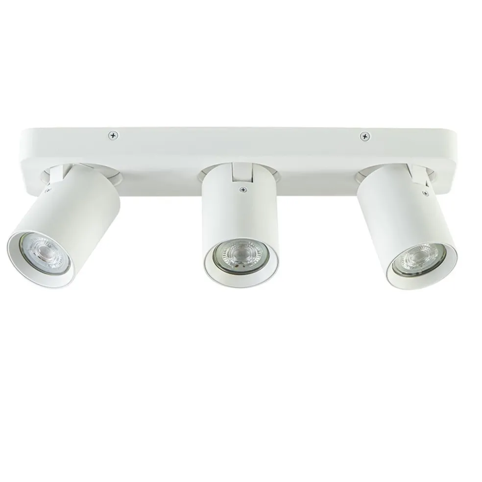 Plafondspot Oliver 3L balk wit gu10