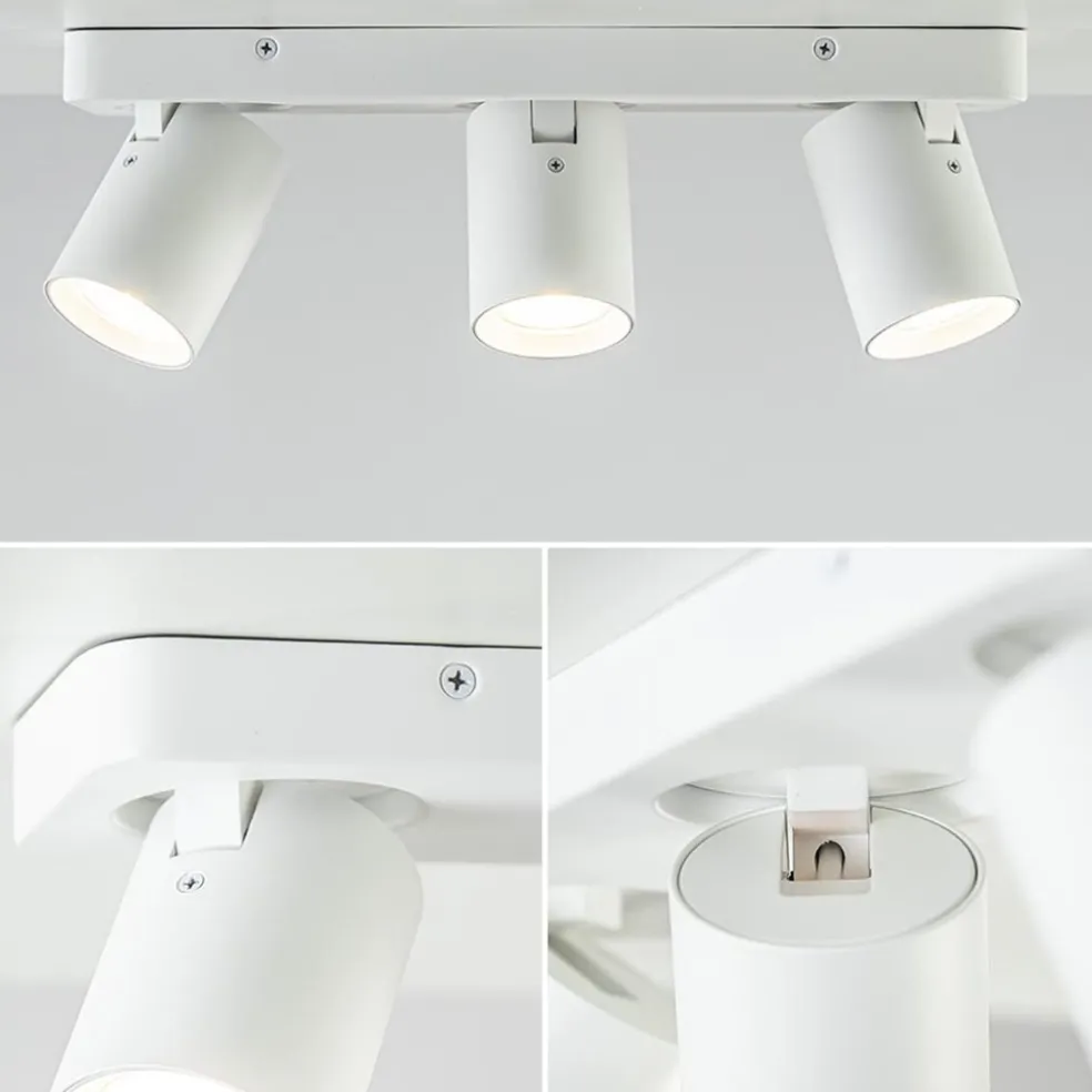 Plafondspot Oliver 3L balk wit gu10