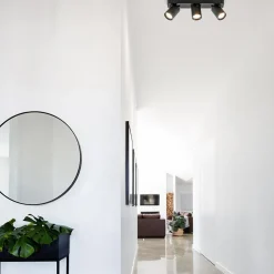 Plafondspot Oliver 3L balkzwart gu10