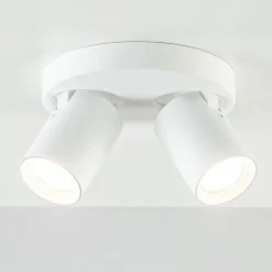 Plafondspot Oliver 2L rond tube wit gu10