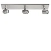 Plafondspot Rain 3L balk nikkel IP44