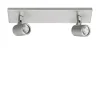 Plafondspot Rain 2L balk nikkel IP44