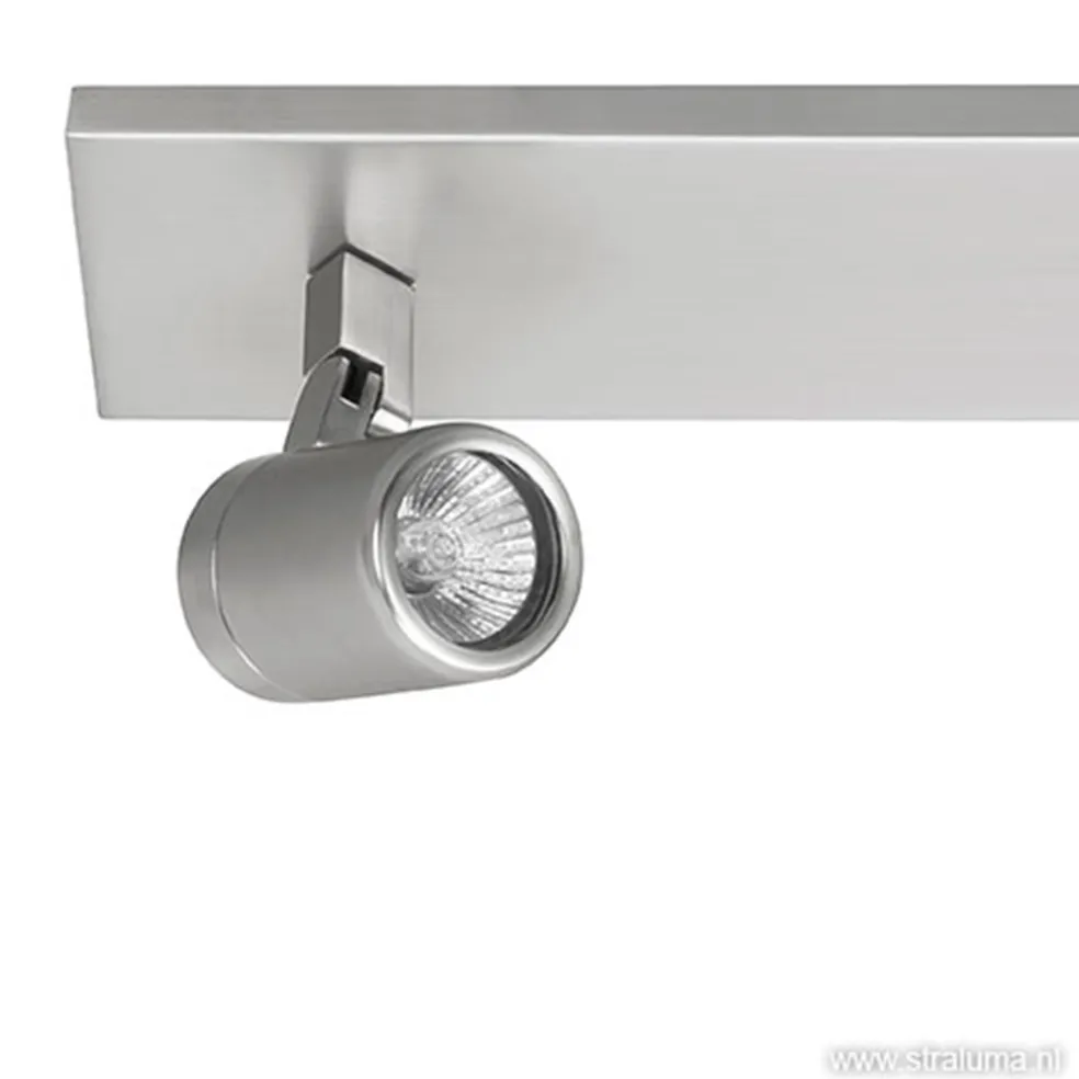 Plafondspot Rain 2L balk nikkel IP44