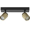 Plafondspot Razza 2L zwart/goud
