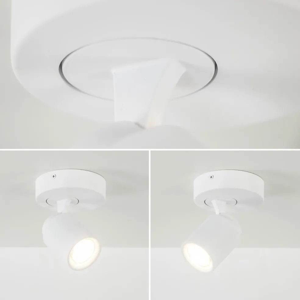 Plafondspot Razza 1-lichts wit gu10