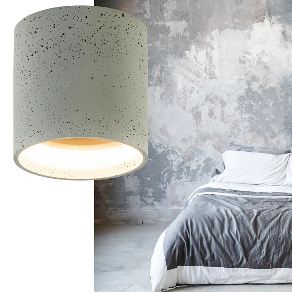 Plafondspot Shy cilinder beton