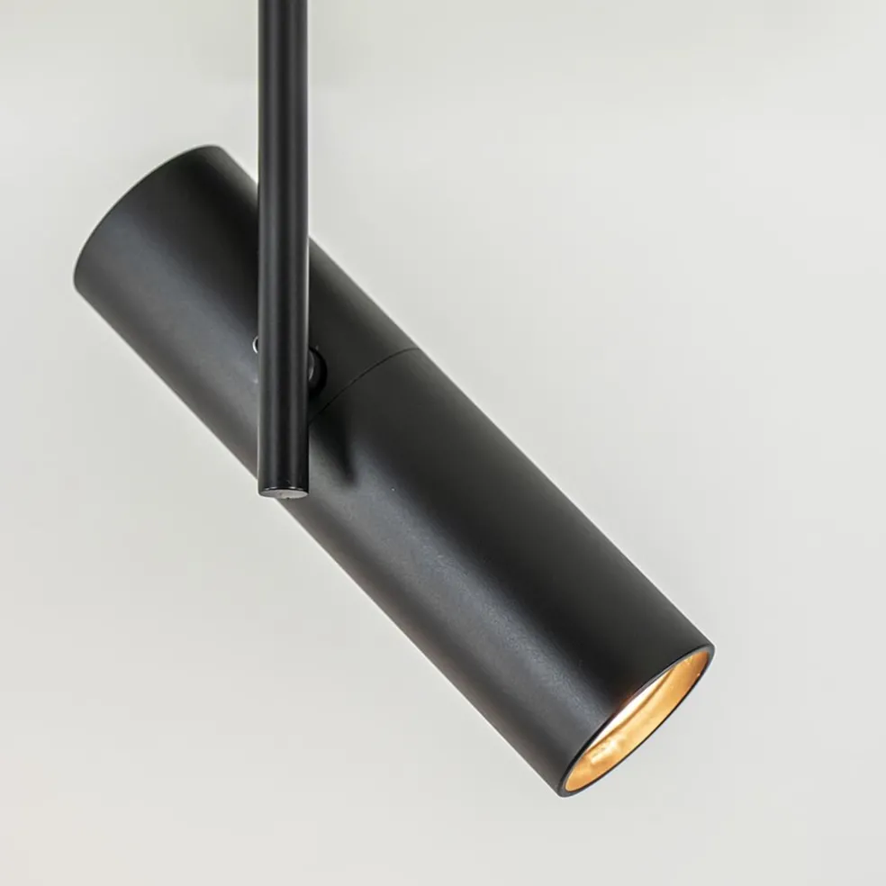 Plafondspot Trend 3L balk zwart gu10mini