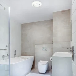 Plafonniere Tornado chroom/wit 38cm IP44