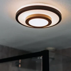 Plafonnière Master 435 zwart/glas IP44