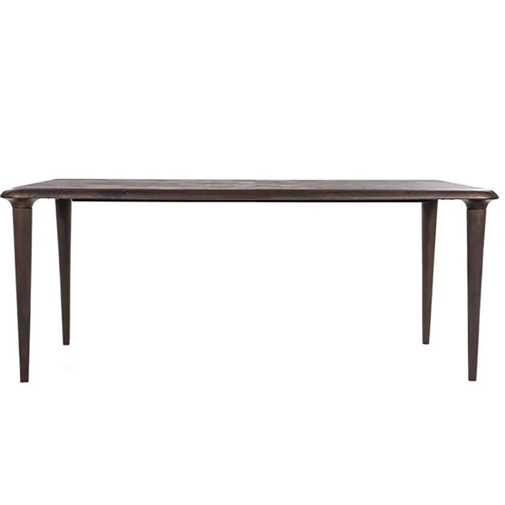 Rechthoekige eettafel Jiska bruin mangohout 250x100 cm