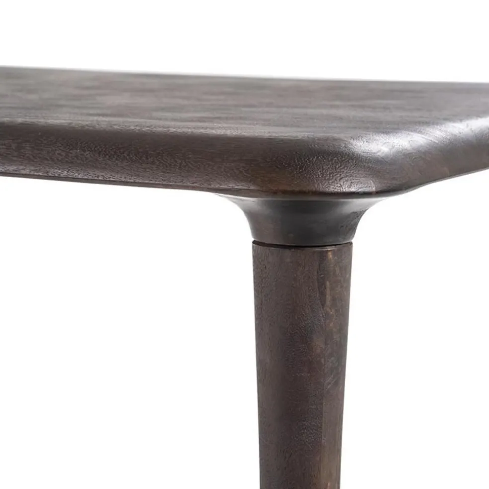 Rechthoekige eettafel Jiska bruin mangohout 250x100 cm