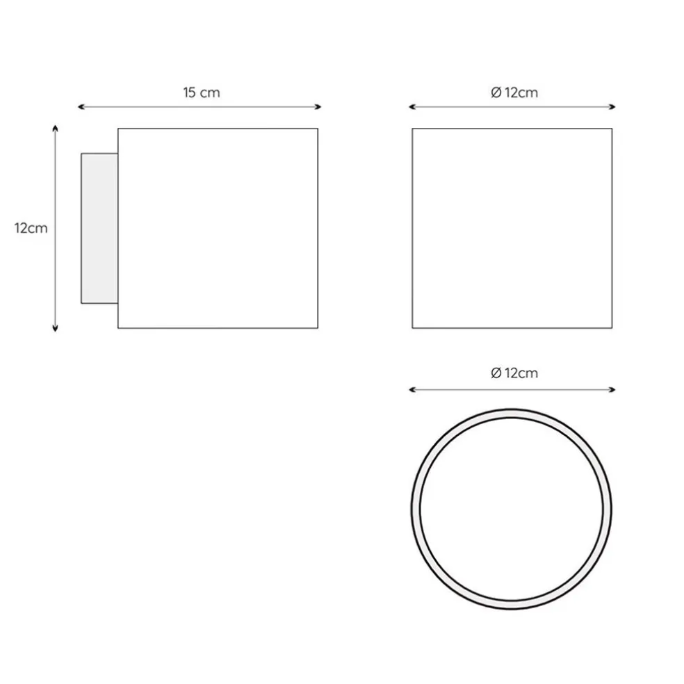 Retro wandlamp cilinder badkamer IP44