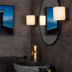 Retro wandlamp cilinder badkamer IP44