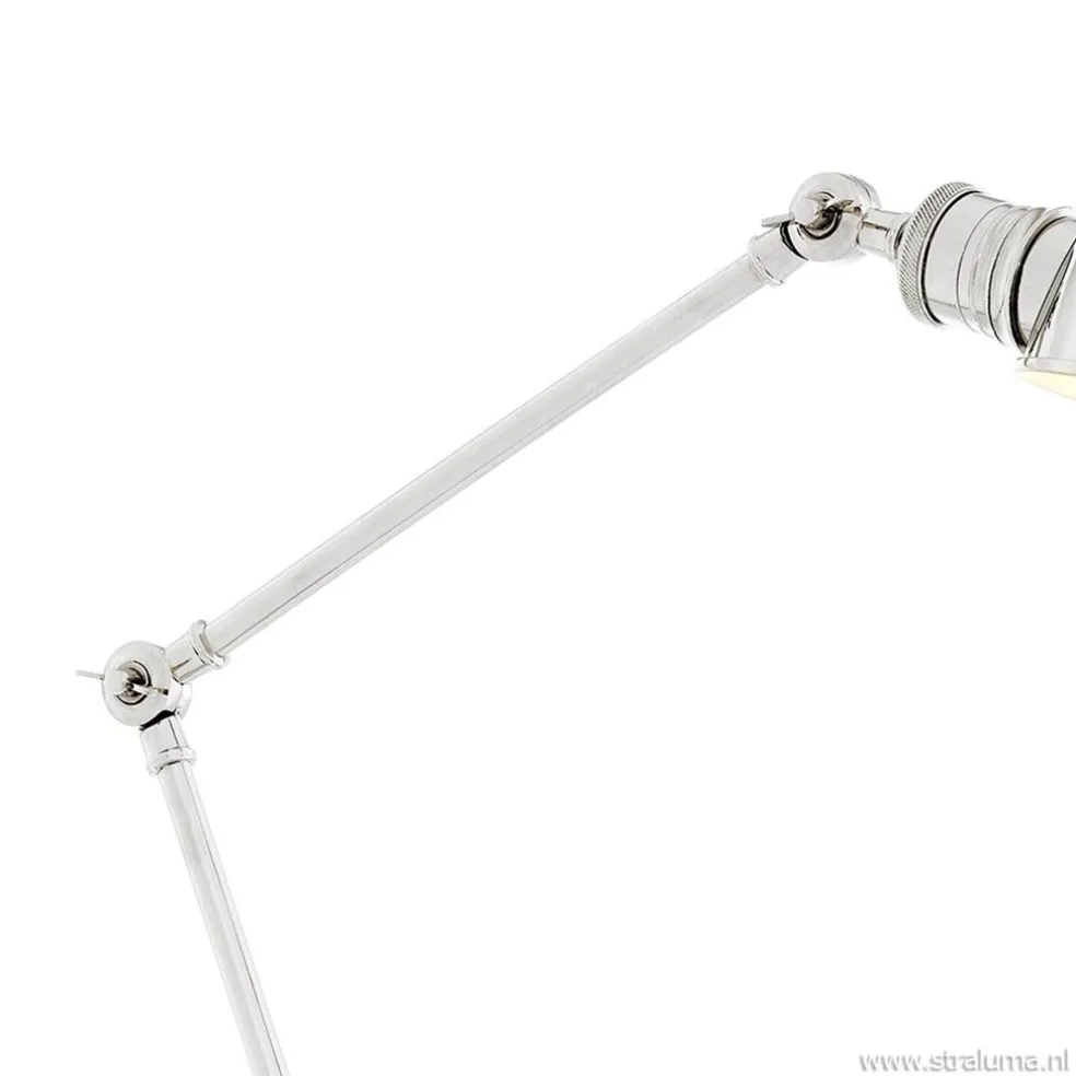 Romantische leeslamp old design zilver