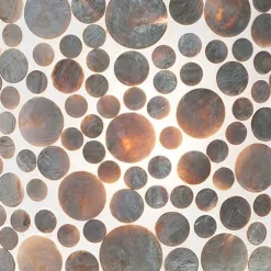 Romantische Schelpen wandlamp coin beige