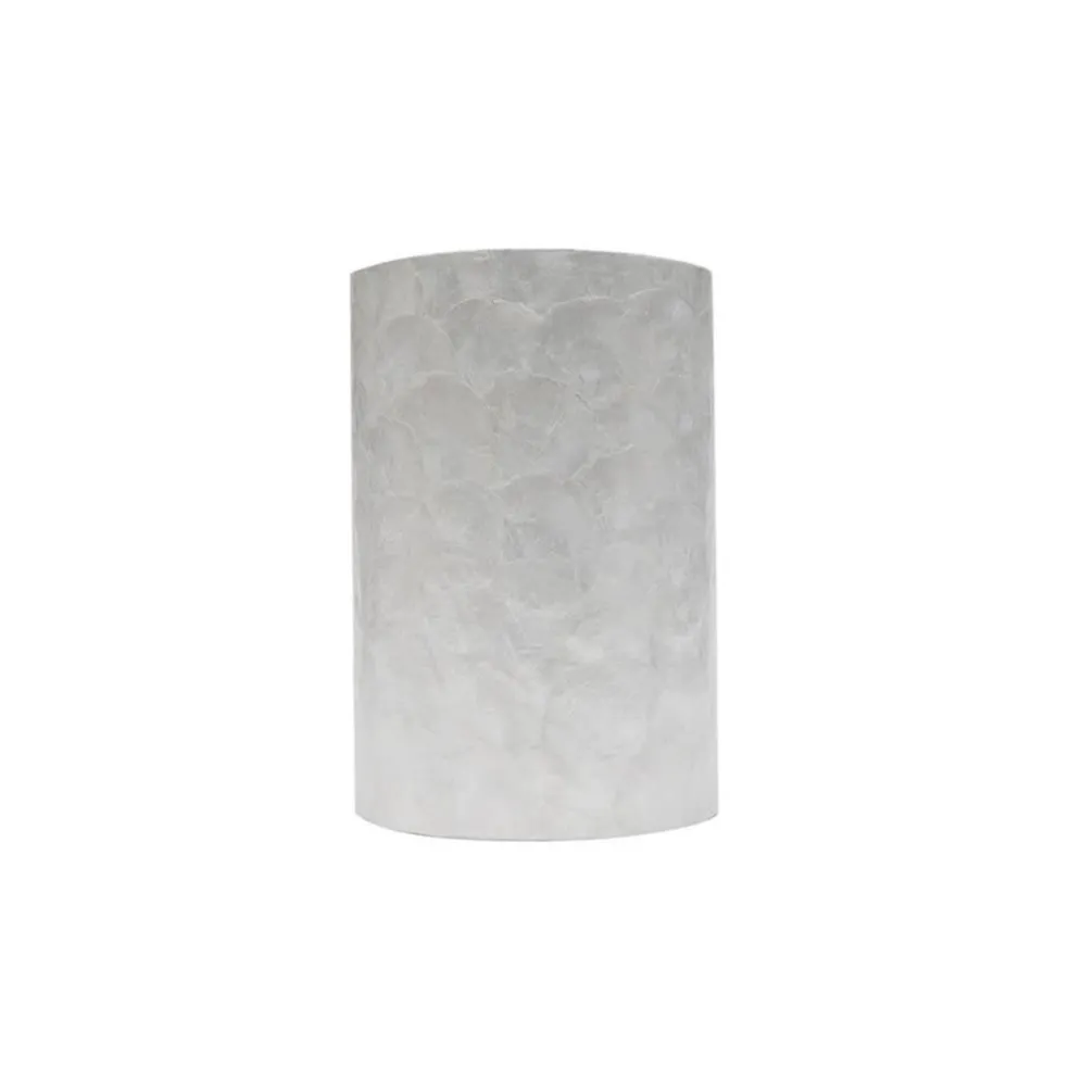 Romantische schelpen wandlamp ivoor