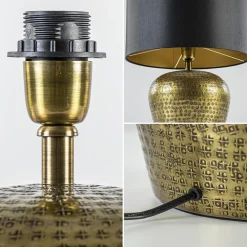 Ronde lampvoet Gondia antiek brons exclusief kap