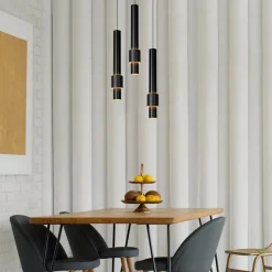 Ronde 3-lichts hanglamp cilinders inclusief LED