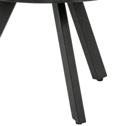 Salontafel rond hout zwart 60 cm