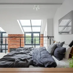 Scandinavische 3-lichts plafondspot mat wit/goud