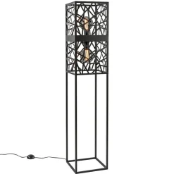 Scandinavische vloerlamp zwart frame