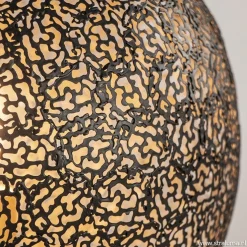 Sfeervolle tafellamp zwart/goud rond