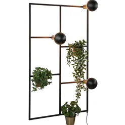 Sfeervolle wandlamp frame zwart/goud