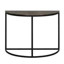 Sidetable Peto antiek brons met zwart 100x42x76 cm