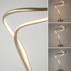 Sierlijke LED tafellamp goud dimbaar