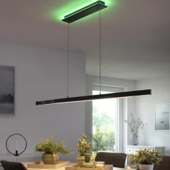 Smart hanglamp mat zwart verstelbaar