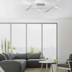 Smart plafondlamp LED spiraal staal