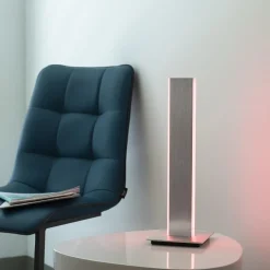 Smart tafellamp aluminium met 2 LED strips