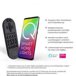 Smart tafellamp antraciet met dimbaar LED