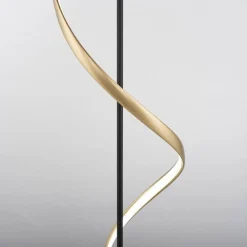 Smart vloerlamp antraciet/goud met memoryfunctie