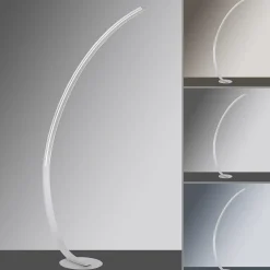Smart vloerlamp boog aluminium inclusief dimbaar LED