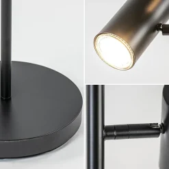 Staande Burgos spot dubbel zwart 3-step