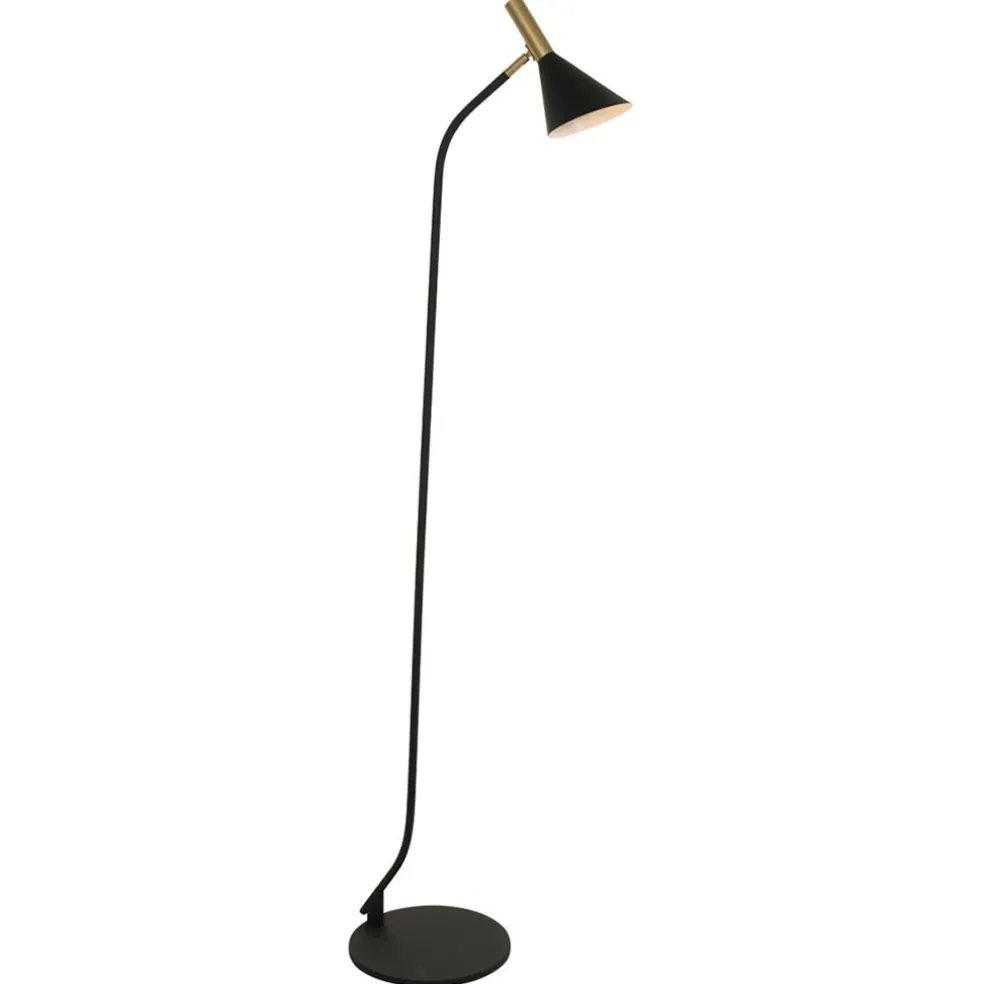 Staande leeslamp Anne's Choice zwart/goud