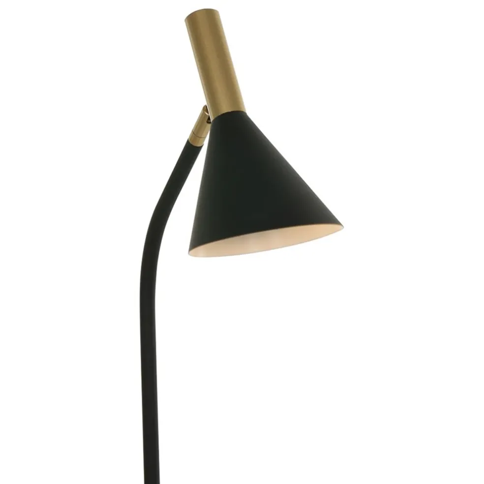 Staande leeslamp Anne's Choice zwart/goud