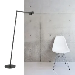 Staande leeslamp zwart